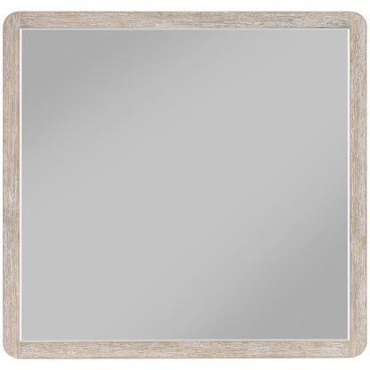 Adagio Natural Solid Wood And Oak Veneer Mirror
