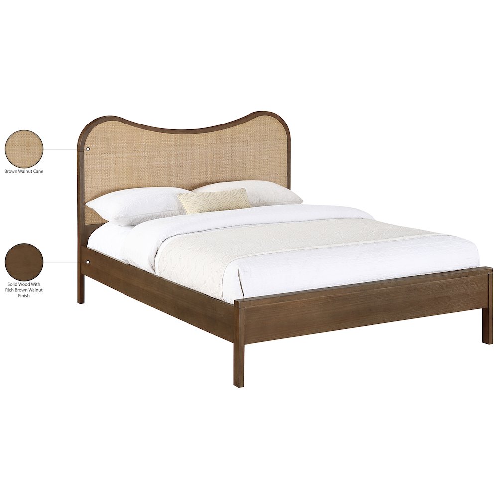 Windsor Brown Solid Wood Full Bed (3 Boxes)