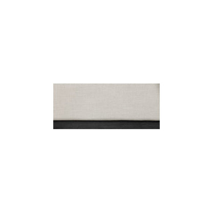 Alfie Beige Linen Textured Fabric Queen Bed