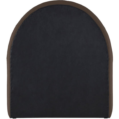 Andaz Brown Chenille Fabric Upholstered Twin Bed