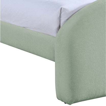 Andaz Mint Chenille Fabric Upholstered Twin Bed