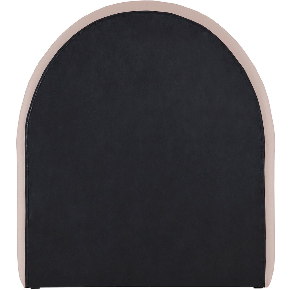 Andaz Pink Chenille Fabric Upholstered Twin Bed