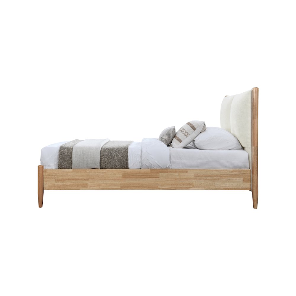 Arbor Cream Fabric Twin Bed