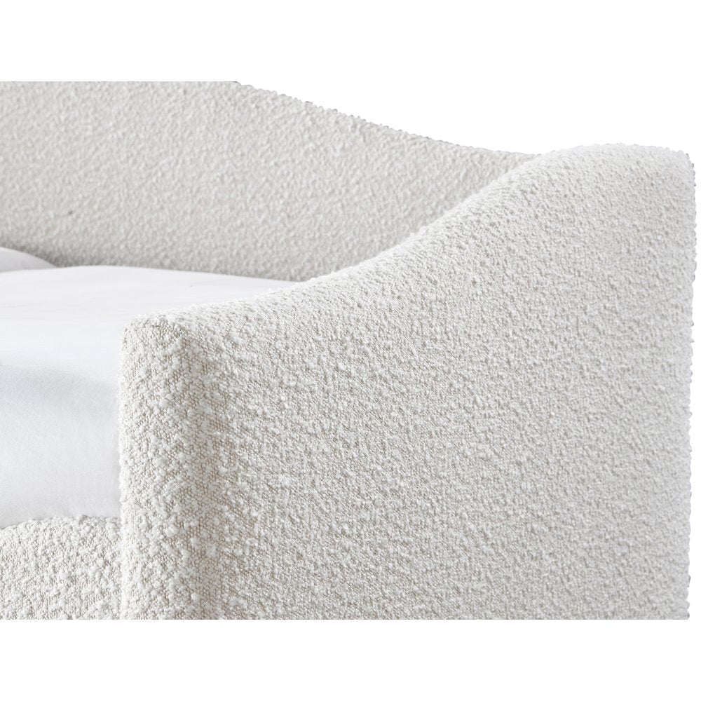 Arlo Cream Boucle Fabric Upholstered Twin Daybed