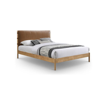 Asher Cognac Vegan Leather Full Bed