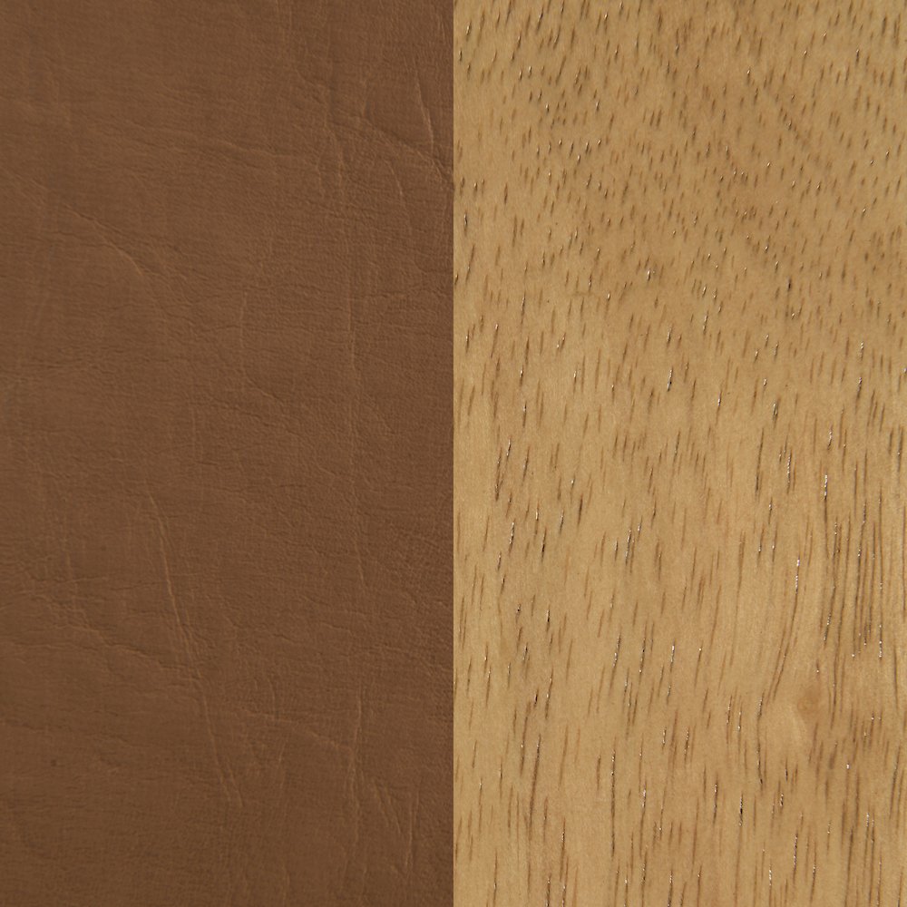 Asher Cognac Vegan Leather Full Bed