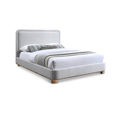 Nolita Grey Linen Textured Fabric Full Bed