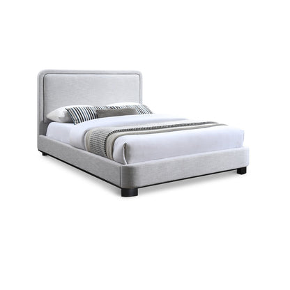 Nolita Grey Linen Textured Fabric Full Bed