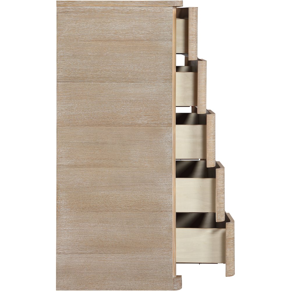 Caswell Natural Oak Veneer And Solid Wood Chest