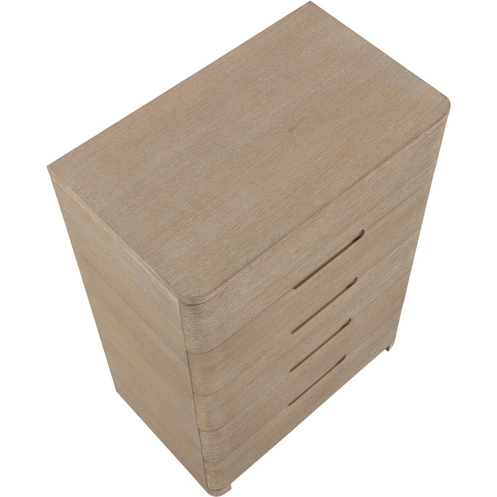 Caswell Natural Oak Veneer And Solid Wood Chest
