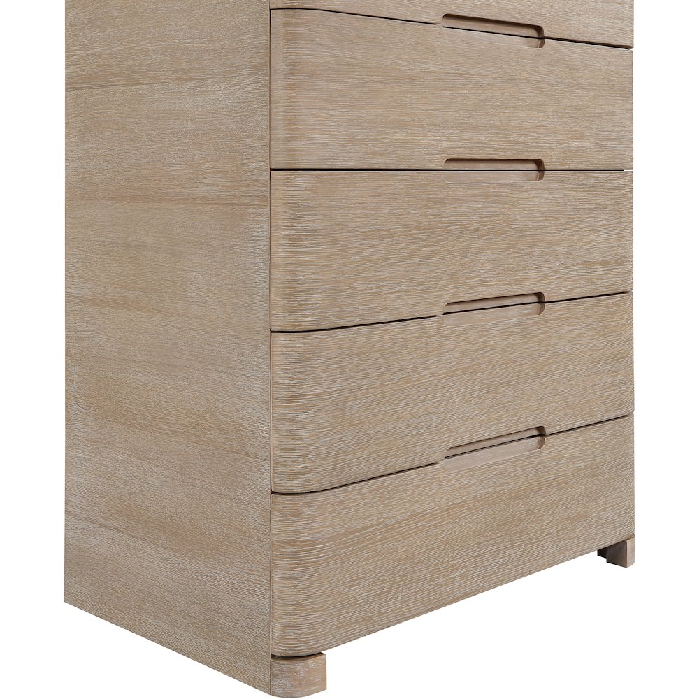 Caswell Natural Oak Veneer And Solid Wood Chest