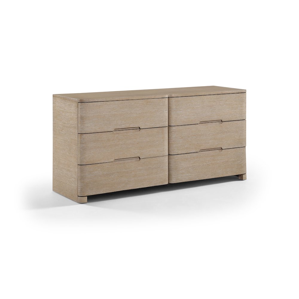 Caswell Natural Oak Veneer And Solid Wood Dresser