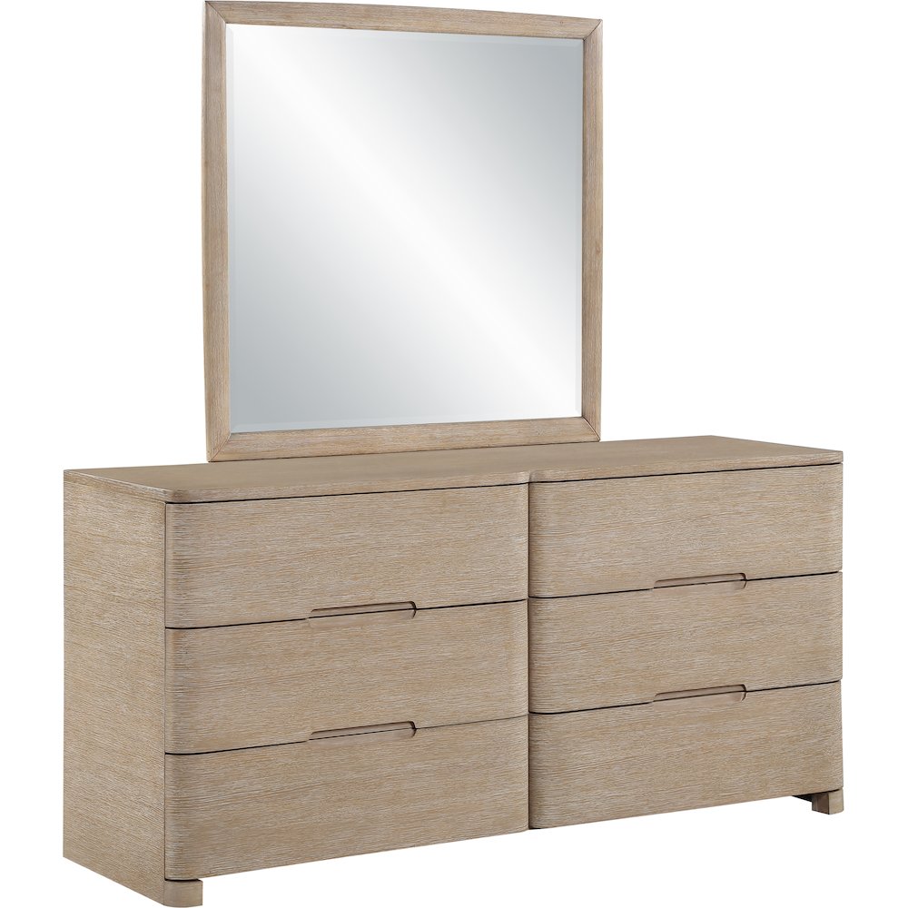 Caswell Natural Oak Veneer And Solid Wood Dresser