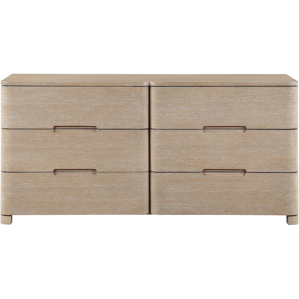Caswell Natural Oak Veneer And Solid Wood Dresser