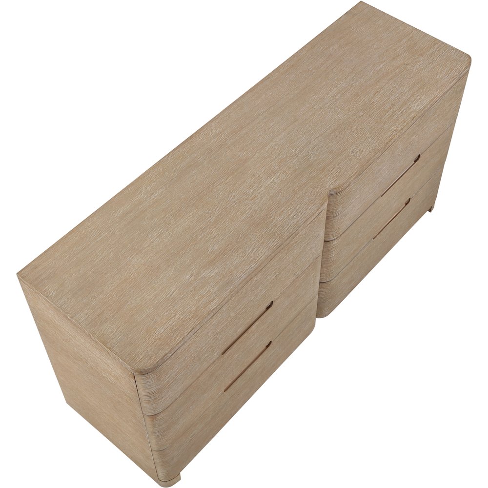 Caswell Natural Oak Veneer And Solid Wood Dresser