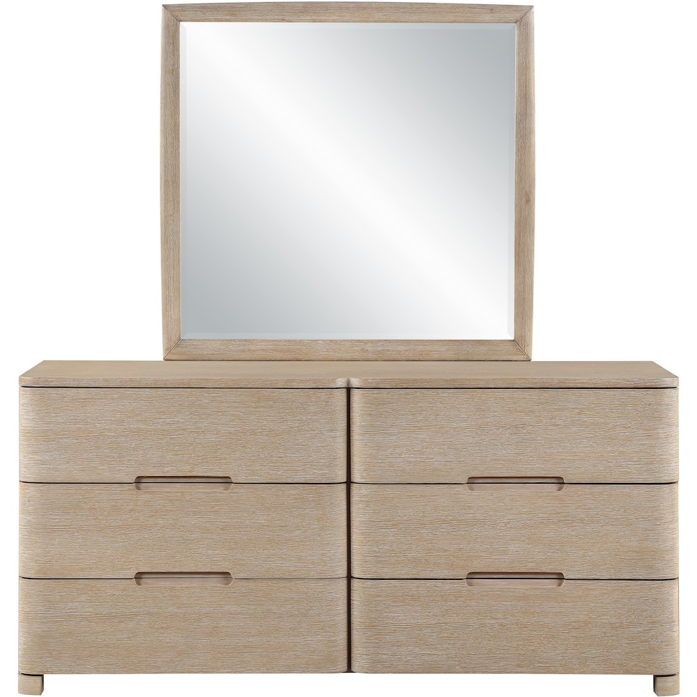 Caswell Natural Oak Veneer And Solid Wood Dresser