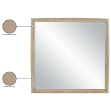 Caswell Natural Oak Veneer And Solid Wood Mirror