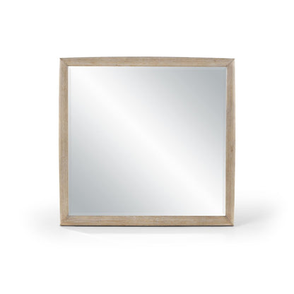 Caswell Natural Oak Veneer And Solid Wood Mirror