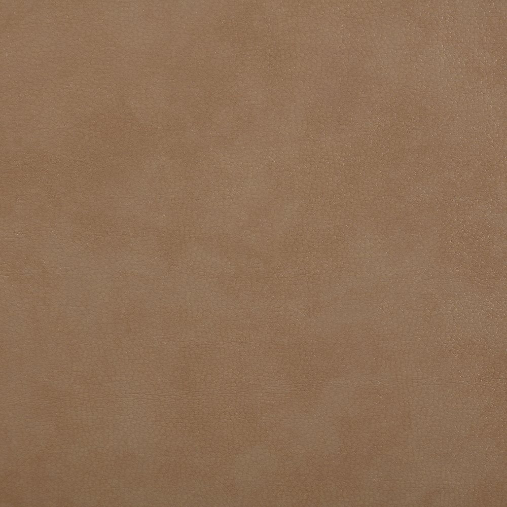 Caswell Natural Vegan Leather Upholstered Queen Bed (3 Boxes)