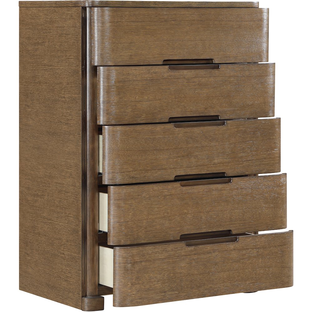 Caswell Brown Oak Veneer And Solid Wood Chest