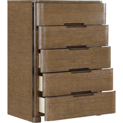 Caswell Brown Oak Veneer And Solid Wood Chest