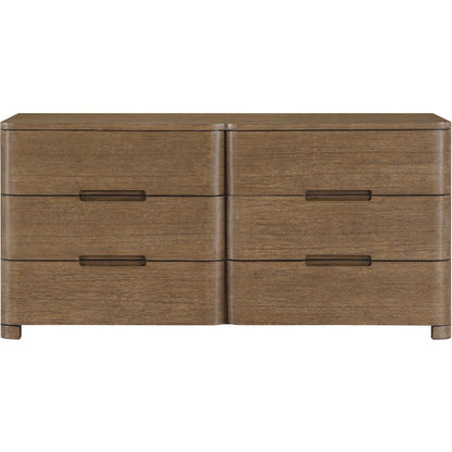 Caswell Brown Oak Veneer And Solid Wood Dresser