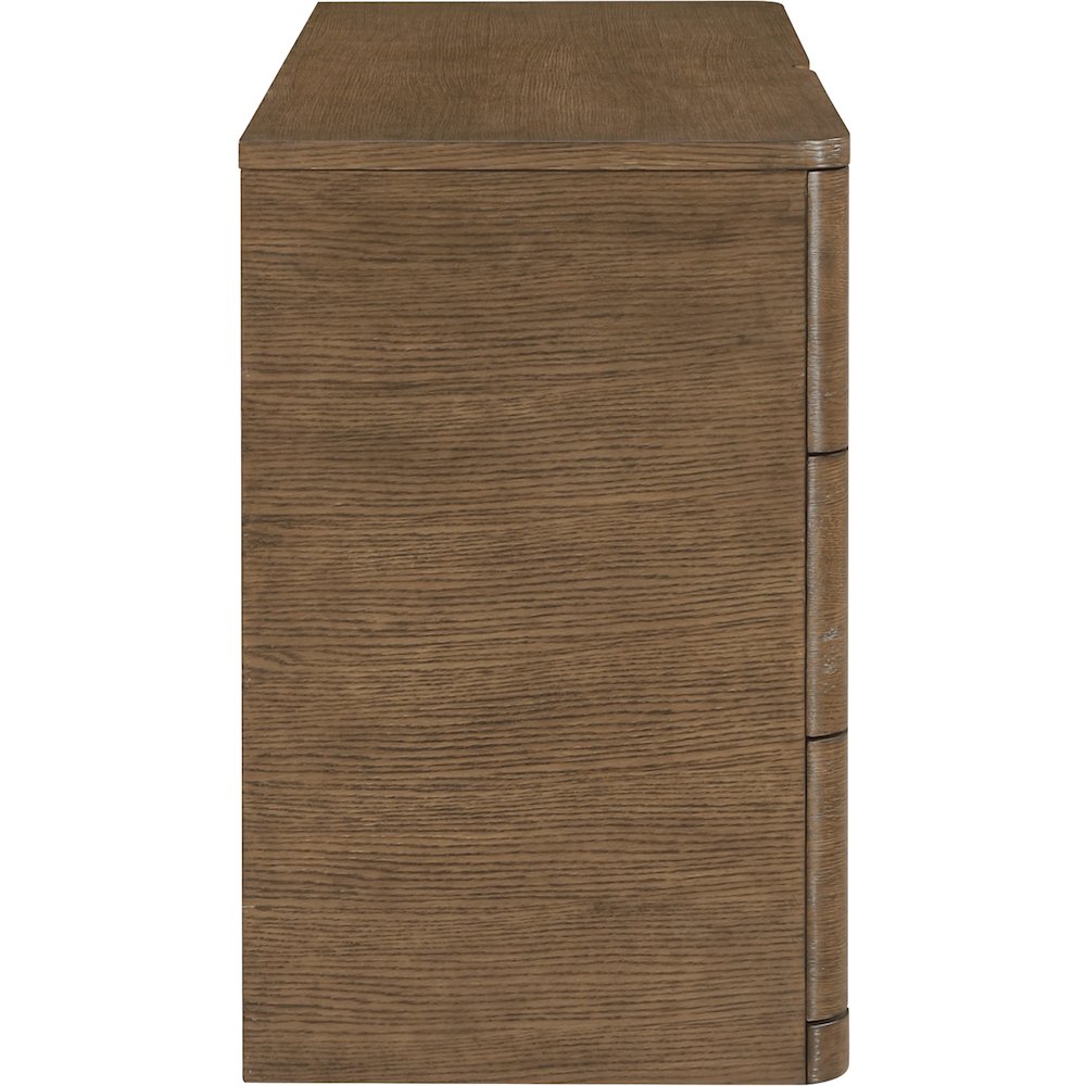 Caswell Brown Oak Veneer And Solid Wood Dresser