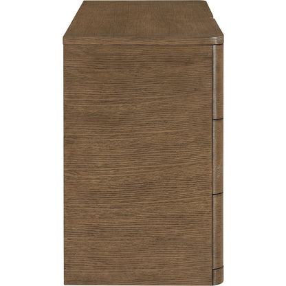 Caswell Brown Oak Veneer And Solid Wood Dresser