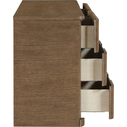 Caswell Brown Oak Veneer And Solid Wood Dresser