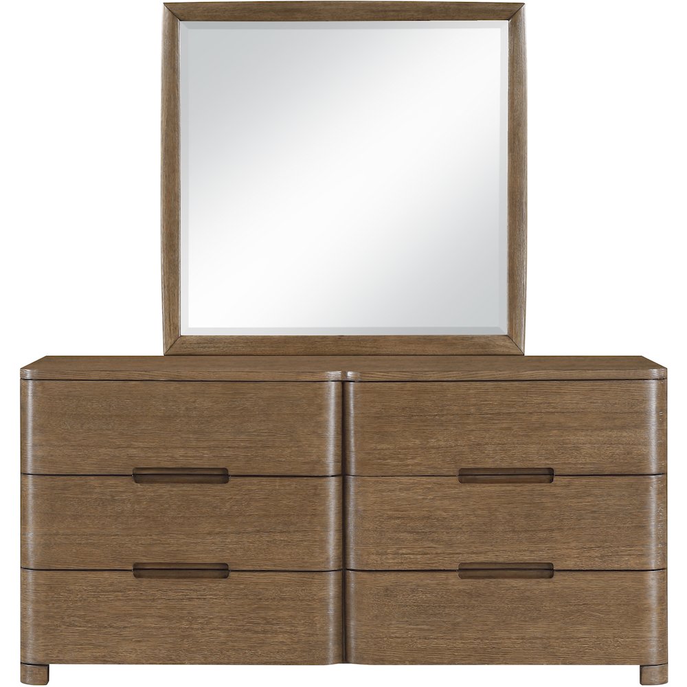 Caswell Brown Oak Veneer And Solid Wood Dresser