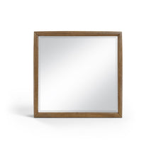 Caswell Brown Oak Veneer And Solid Wood Mirror