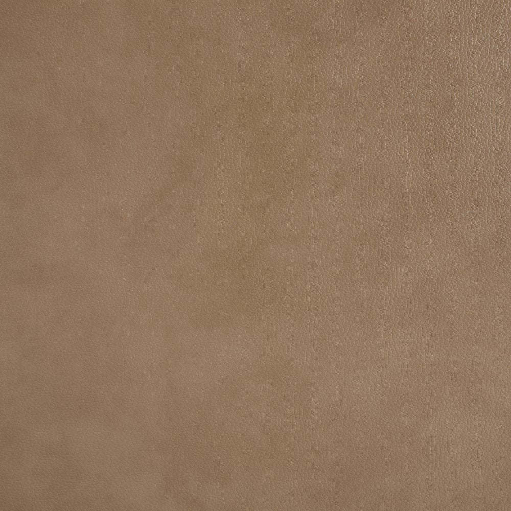 Caswell Brown Vegan Leather Upholstered Queen Bed (3 Boxes)