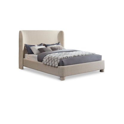 Penny Beige Polyester Fabric Full Bed
