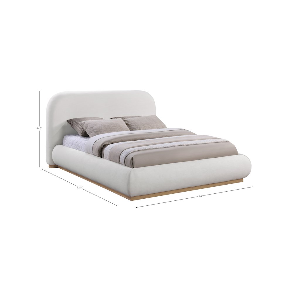 Vaughn Cream Queen Bed
