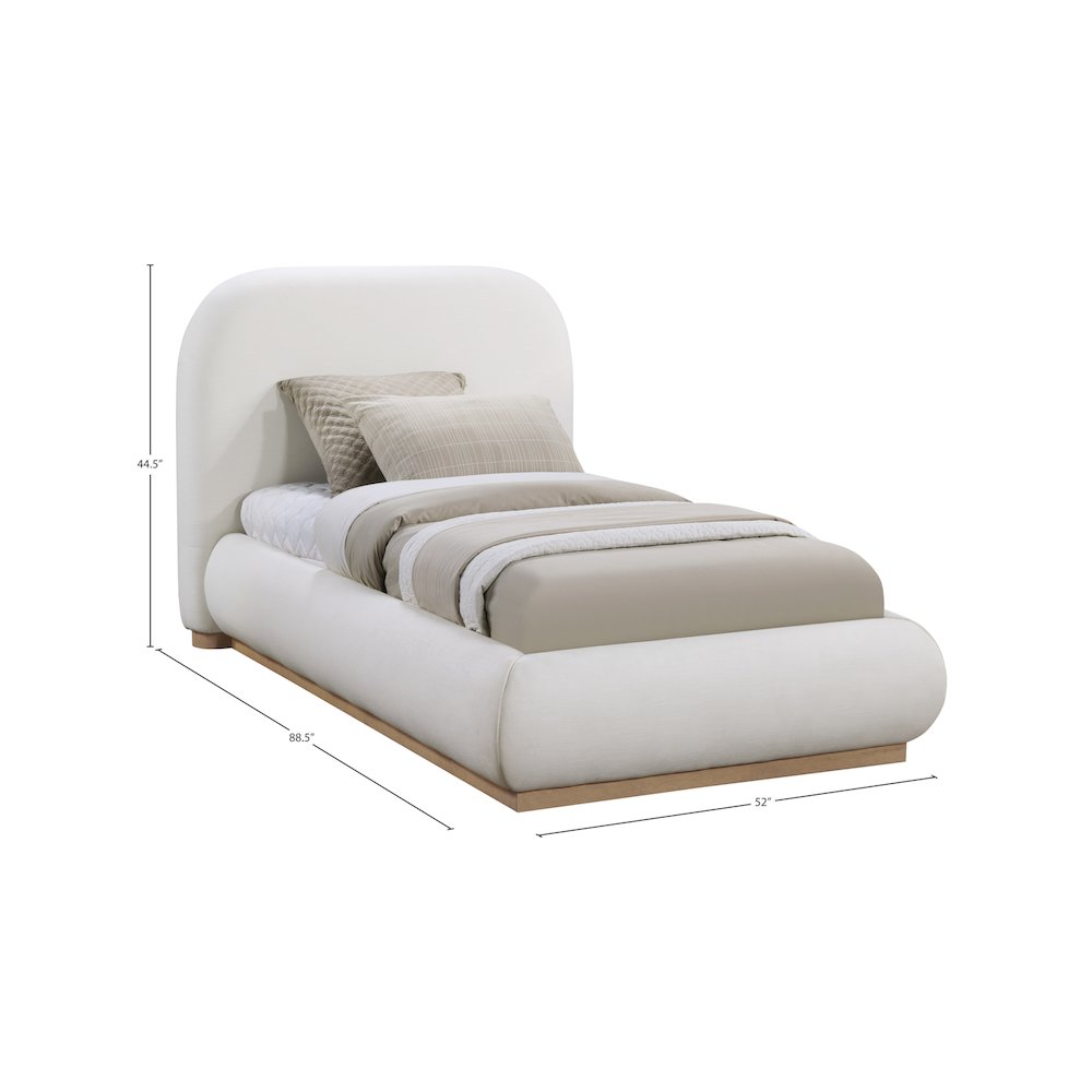 Vaughn Cream Twin Bed