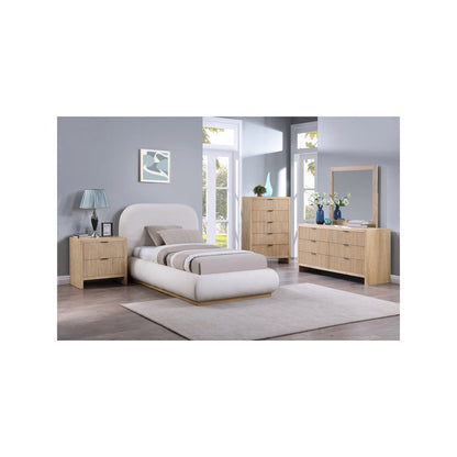 Vaughn Cream Twin Bed