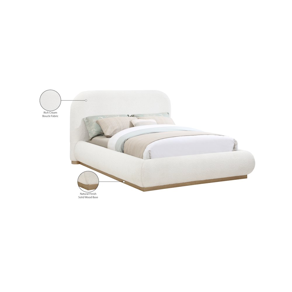 Vaughn Cream Queen Bed