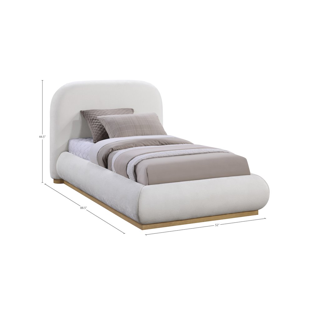 Vaughn Cream Twin Bed