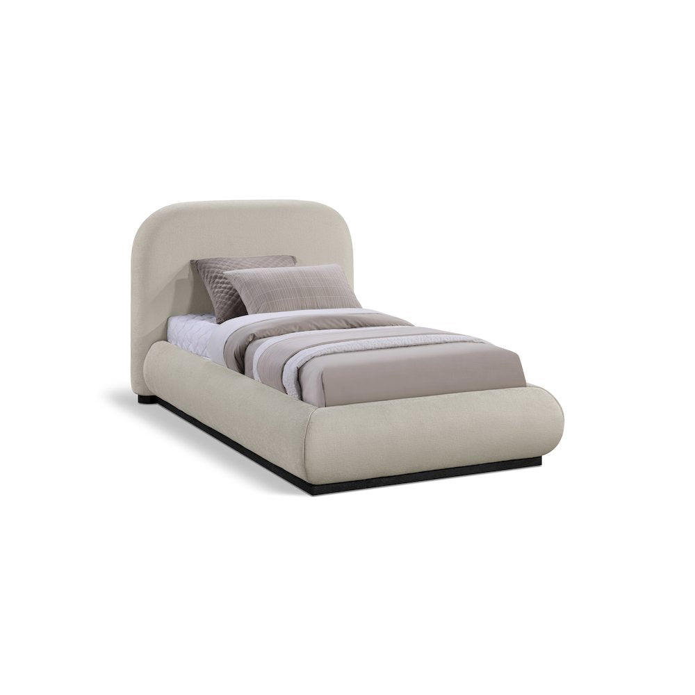 Vaughn Beige Twin Bed