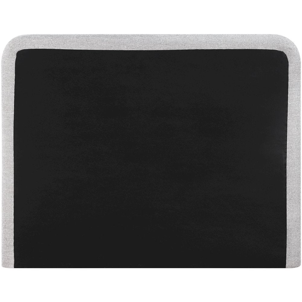 Fira Grey Linen Textured Fabric Upholstered Full Bed