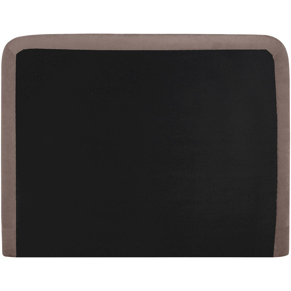 Fira Brown Chenille Fabric Upholstered Full Bed