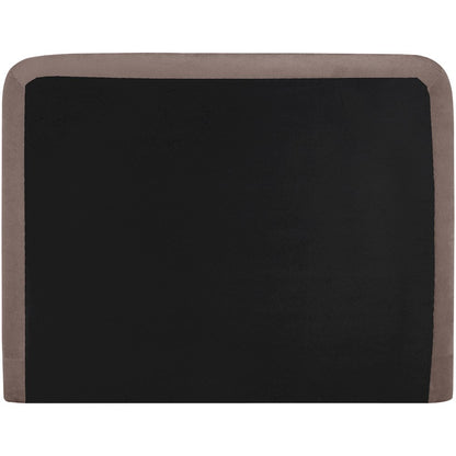 Fira Brown Chenille Fabric Upholstered Full Bed