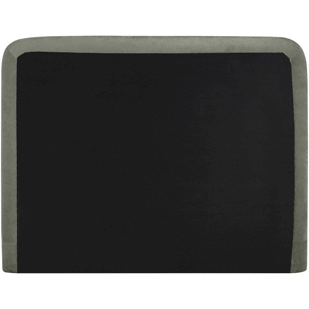 Fira Green Chenille Fabric Upholstered King Bed
