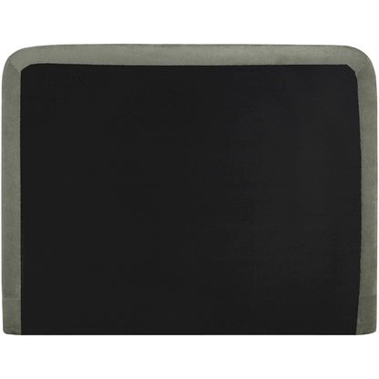 Fira Green Chenille Fabric Upholstered Queen Bed