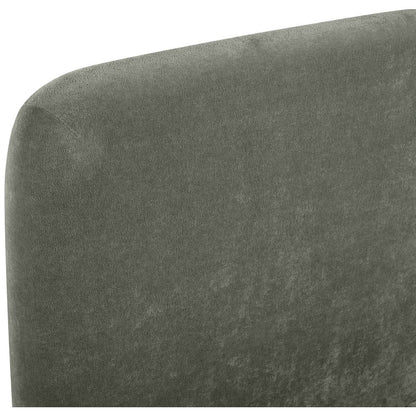 Fira Green Chenille Fabric Upholstered Queen Bed