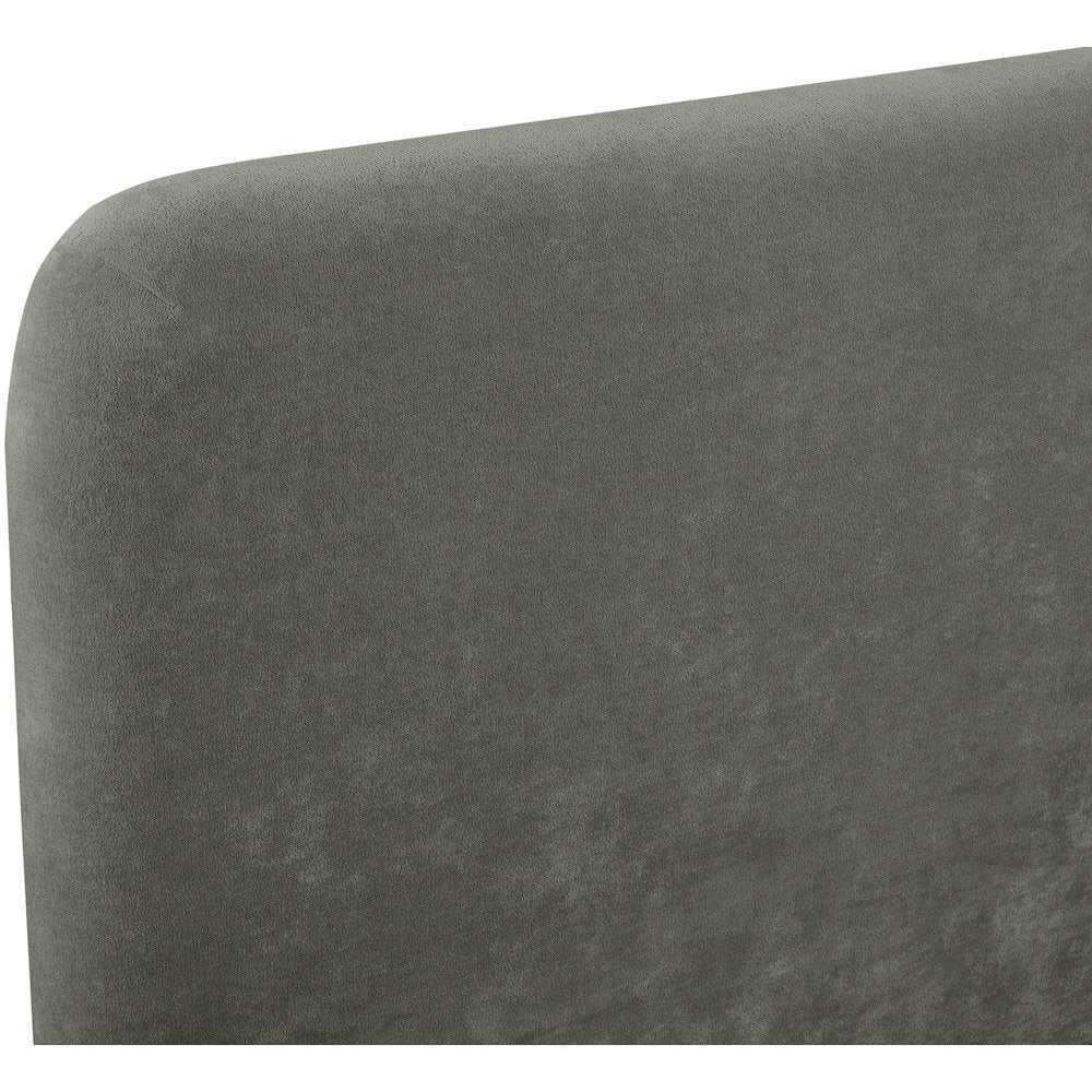 Fira Green Chenille Fabric Upholstered Twin Bed