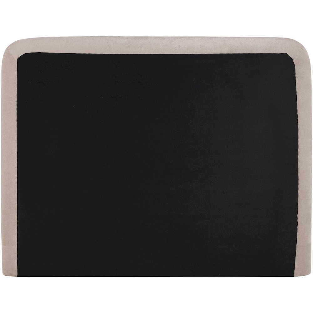 Fira Taupe Chenille Fabric Upholstered Queen Bed
