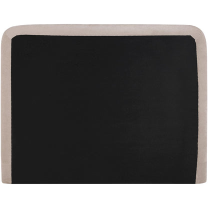 Fira Taupe Chenille Fabric Upholstered Queen Bed