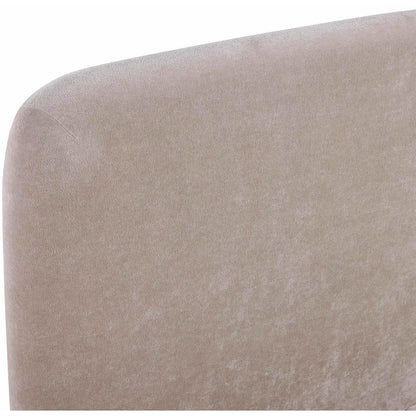 Fira Taupe Chenille Fabric Upholstered Queen Bed