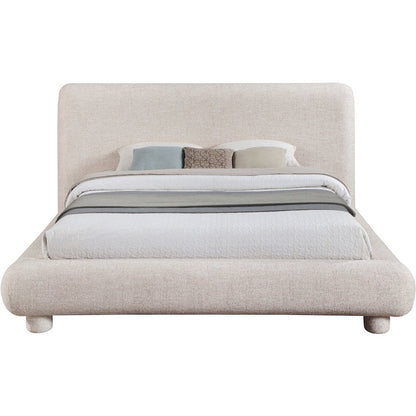 Blair Beige Fabric Upholstered Full Bed